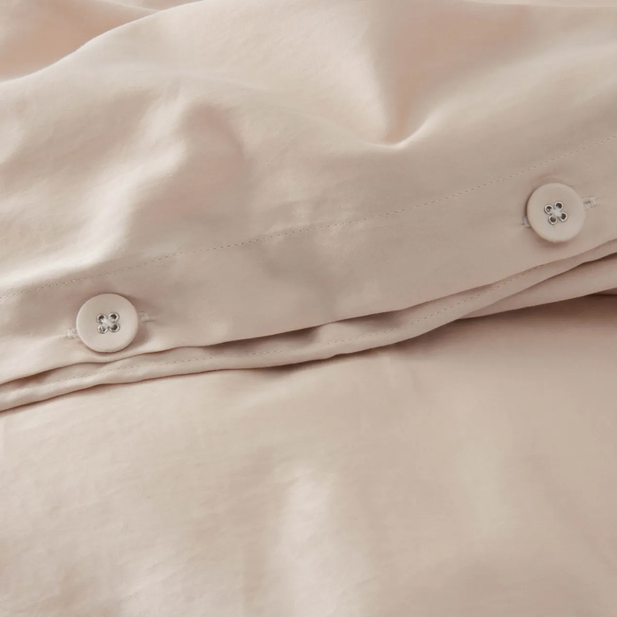 Dekbedovertrek Cotton Satin 140x220 cm almond