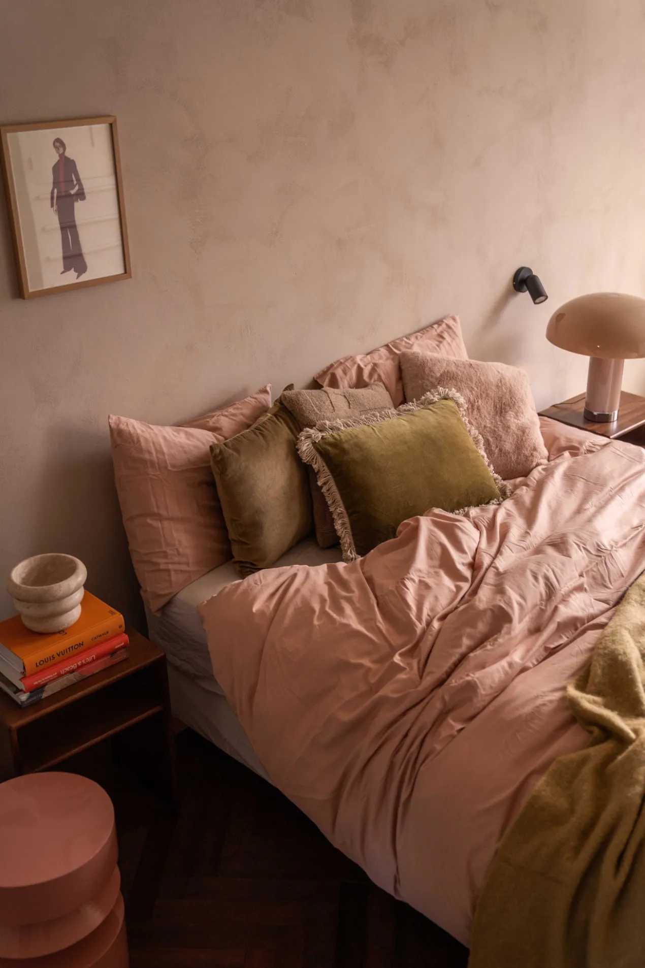 Dekbedovertrek Cotton Satin 200x220 cm misty rose