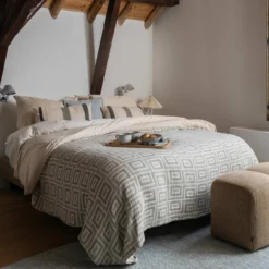 Dekbedovertrek Cotton Satin 240x220 cm almond