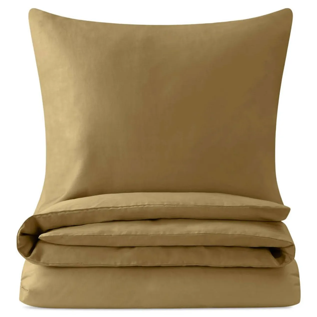 Dekbedovertrek Cotton Satin 140x220 cm khaki