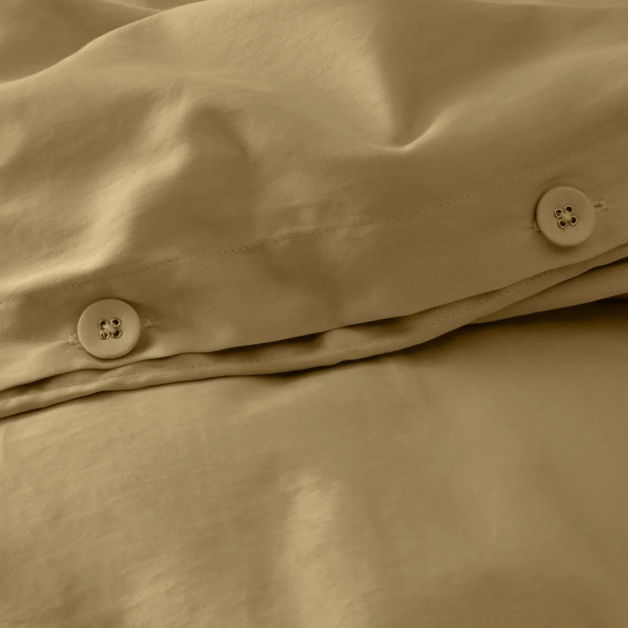 Dekbedovertrek Cotton Satin 140x220 cm khaki