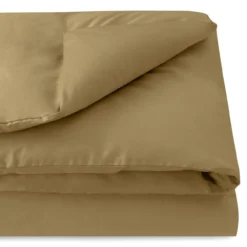Dekbedovertrek Cotton Satin 140x220 cm khaki