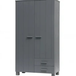 Dennis kast met laden grenen steel grey [fsc]