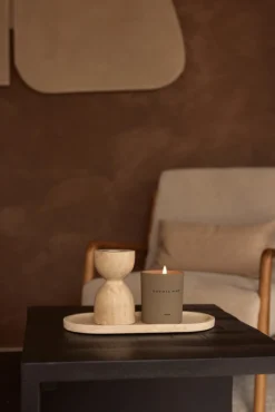 Design kaarshouder Travertine