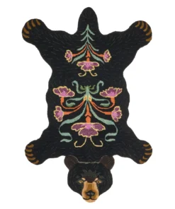 DG Blooming Black Bear Rug