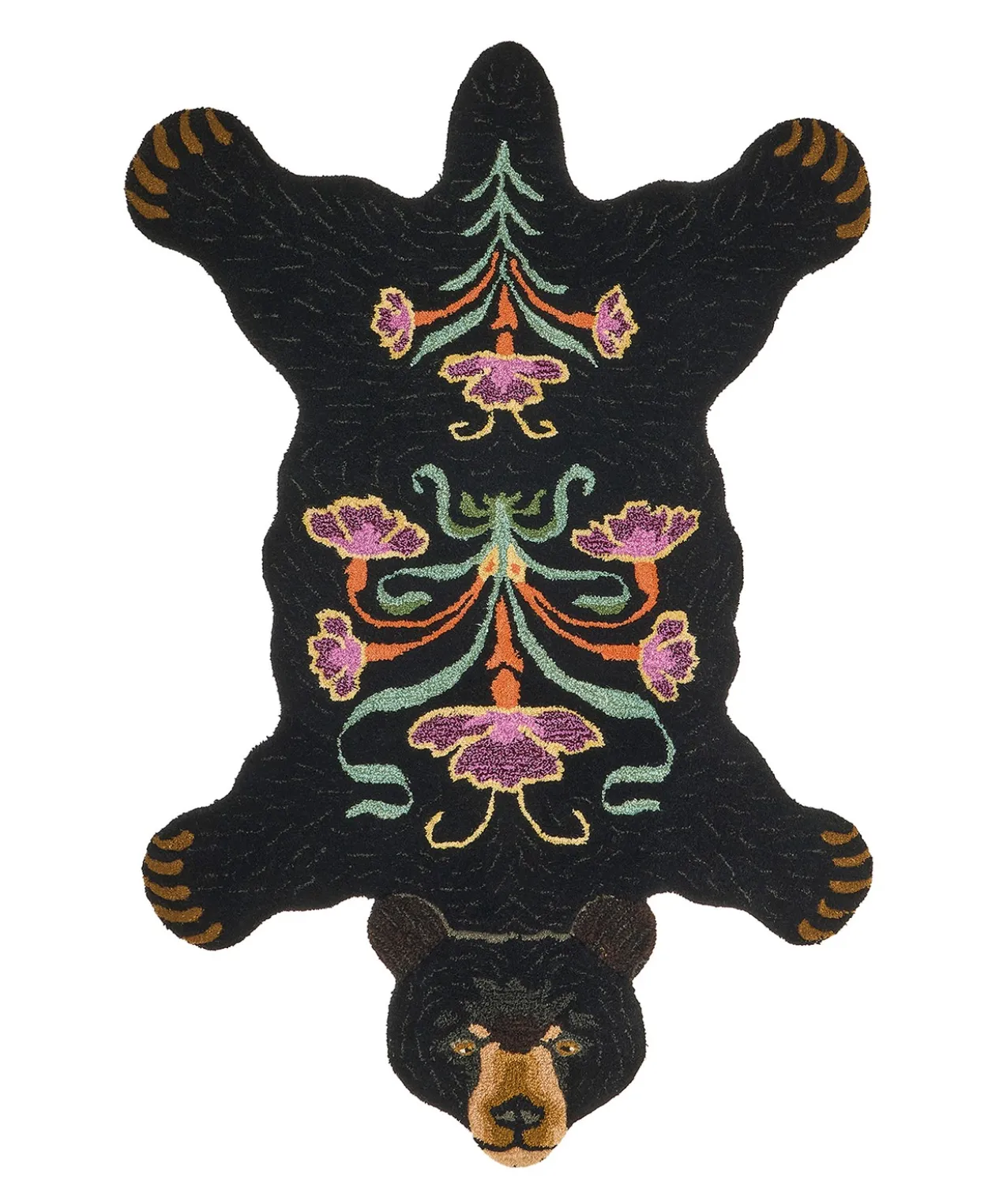 DG Blooming Black Bear Rug