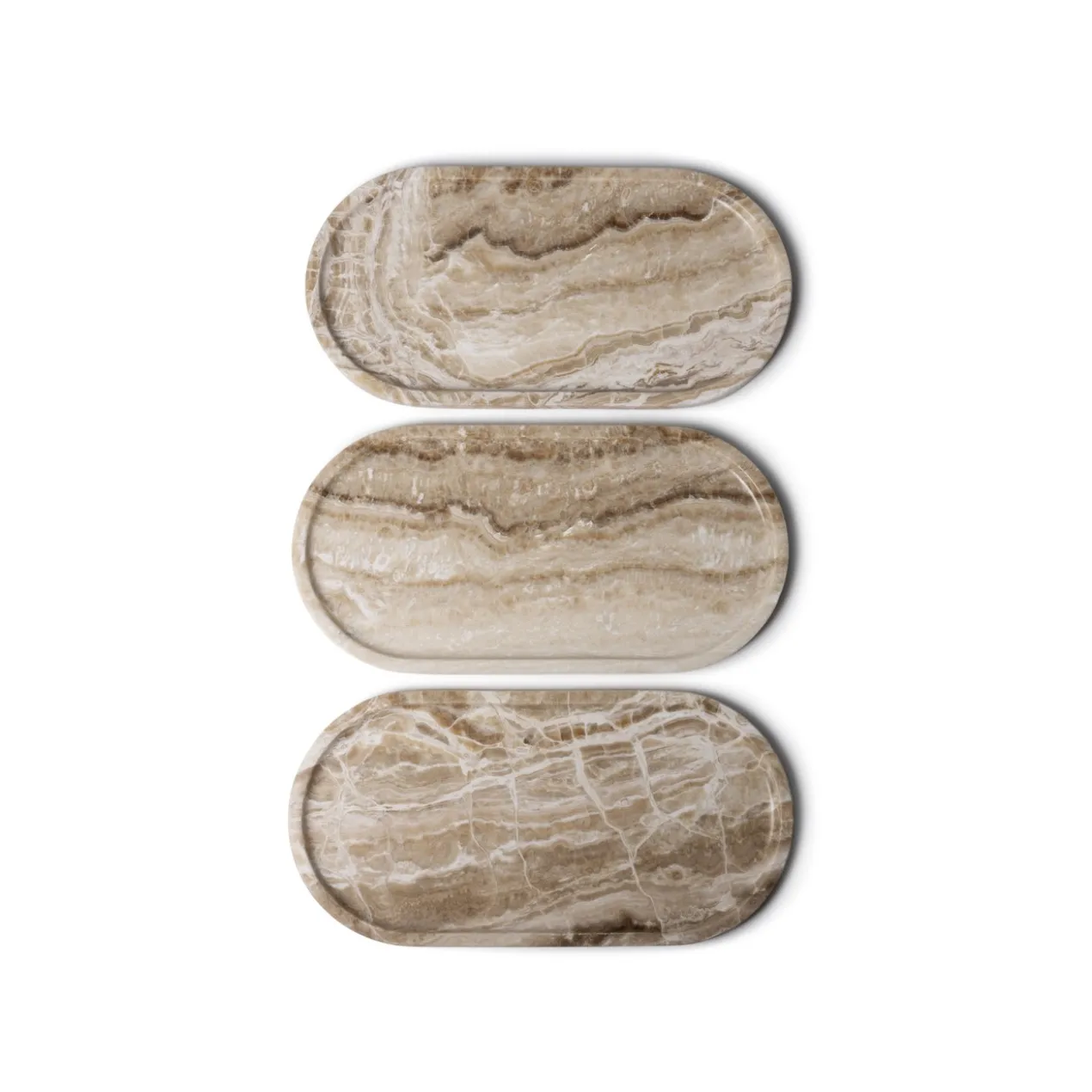 Dienblad Marmer Sandal Onyx ovaal 40x20cm