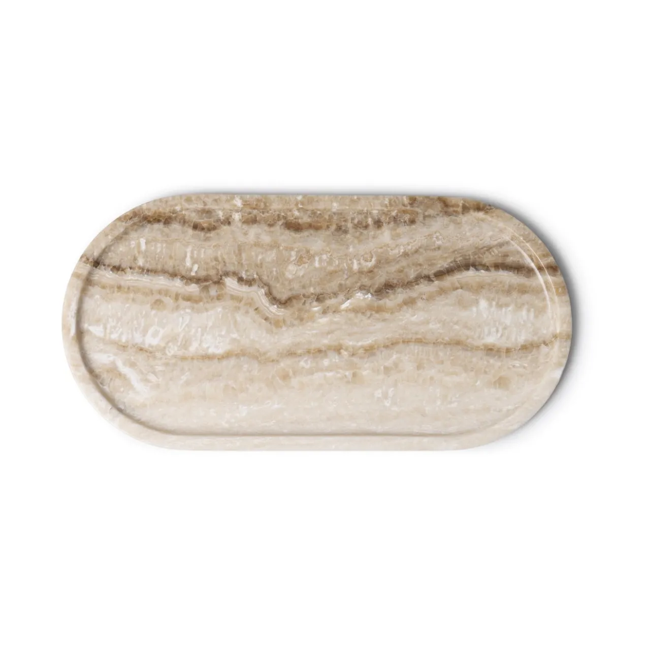 Dienblad Marmer Sandal Onyx ovaal 40x20cm