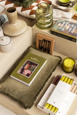 Dinerkaars 8 stuks avocado green