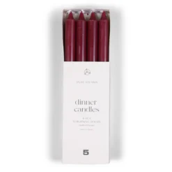 Dinerkaars 8 stuks burgundy