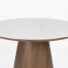 Dining table almira round walnut