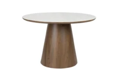Dining table almira round walnut
