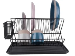 Dish rack Classic matt black iron