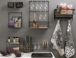 Dish rack Classic matt black iron