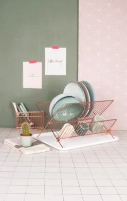 Dish rack copper