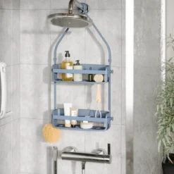 Doucherek Flex Double leisteen blauw