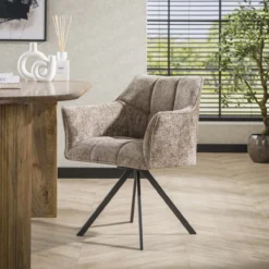 Draaistoel Bedford Gemêleerd Taupe