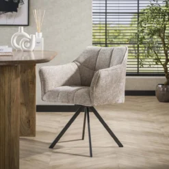 Draaistoel Bedford Gemêleerd Taupe