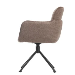 Draaistoel Cristiano stof taupe