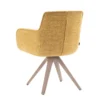 Draaistoel Tracy wooden geel