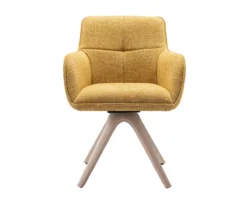 Draaistoel Tracy wooden geel