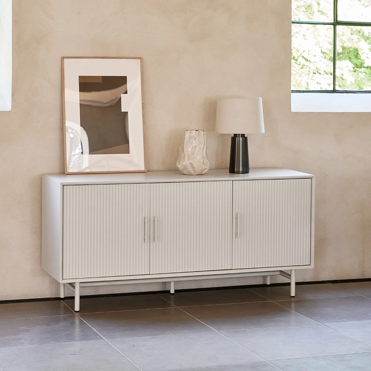 Dressoir Arlo hout Grijs