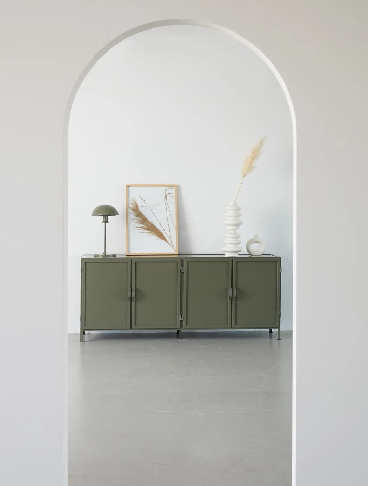 Dressoir Detroit olijfgroen