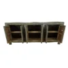Dressoir 6 deur blauw/groen uniek