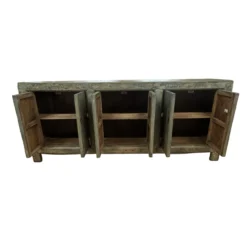 Dressoir 6 deur blauw/groen uniek
