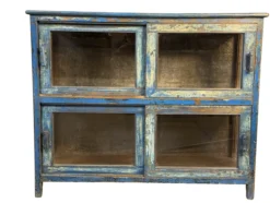 Dressoir 2 deuren blauw origieel