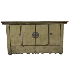 Dressoir 4deur grijs/groen uniek lak