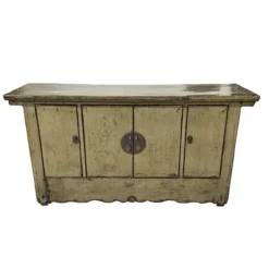 Dressoir 4deur grijs/groen uniek lak