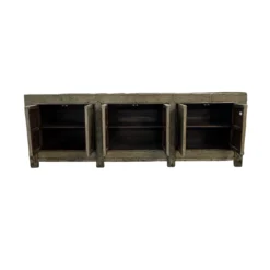 Dressoir 6 deur olijf/groen lak uniek