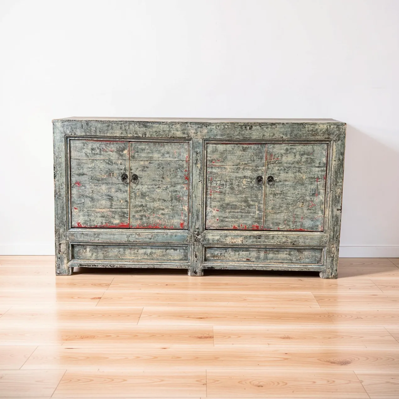 Dressoir 4 deurs blauw uniek