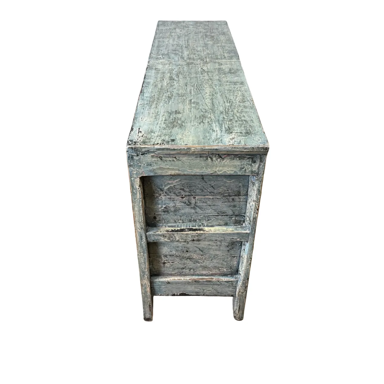 Dressoir 4 deurs blauw uniek