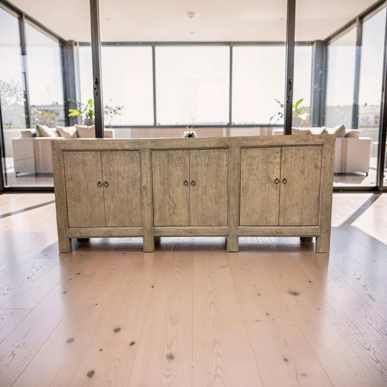 Dressoir 6 deurs naturel finish uniek