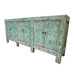 Dressoir 6deur turquoise uniek