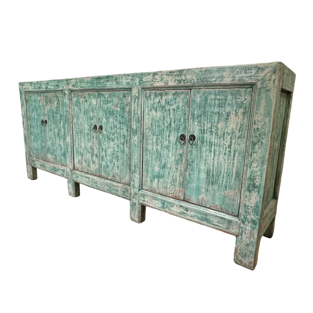 Dressoir 6deur turquoise uniek