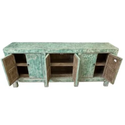 Dressoir 6deur turquoise uniek