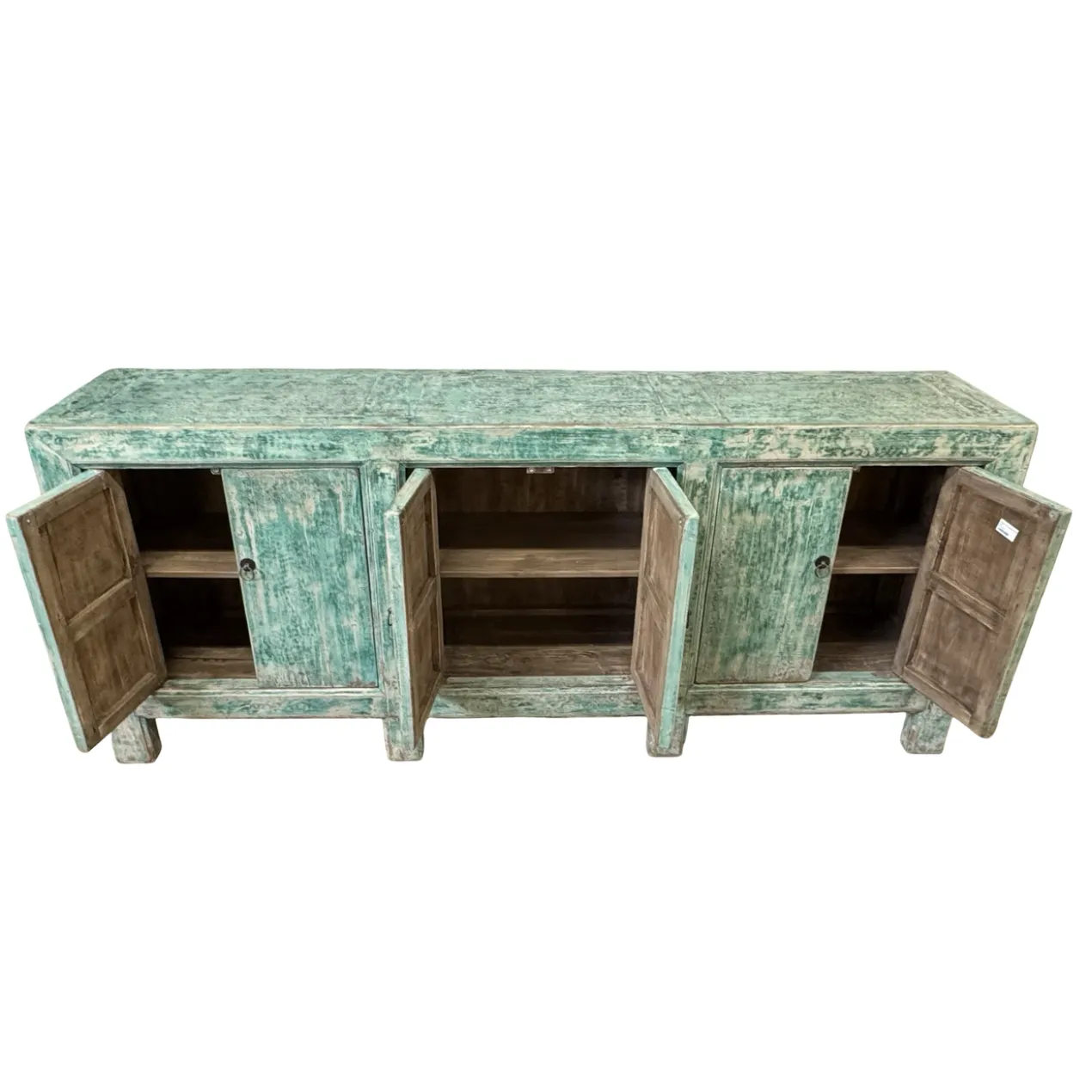 Dressoir 6deur turquoise uniek