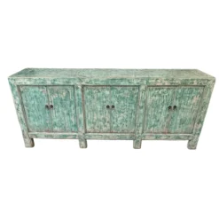 Dressoir 6deur turquoise uniek