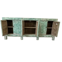 Dressoir 6deur turquoise uniek