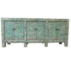 Dressoir 6deur turquoise uniek