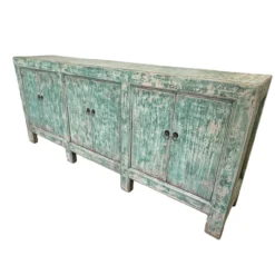 Dressoir 6deur turquoise uniek