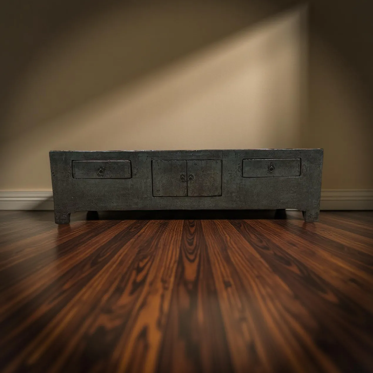 Dressoir donkergroen 2deur 2la uniek