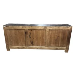 Dressoir 6dr zwart/beschilderd uniek