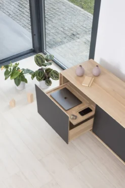 Dressoir Fina sideboard 180cm zwart