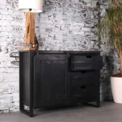 Dressoir Goa 120 cm - Zwart