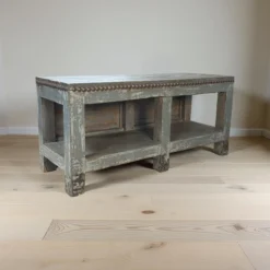 Dressoir grijs met authentieke nagelrand