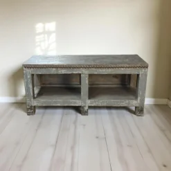 Dressoir grijs met authentieke nagelrand
